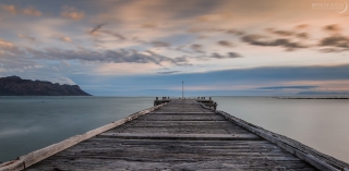 Jetty and cloud movement