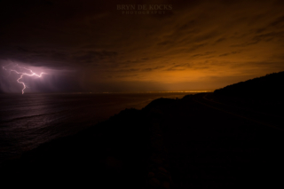 lightning false bay