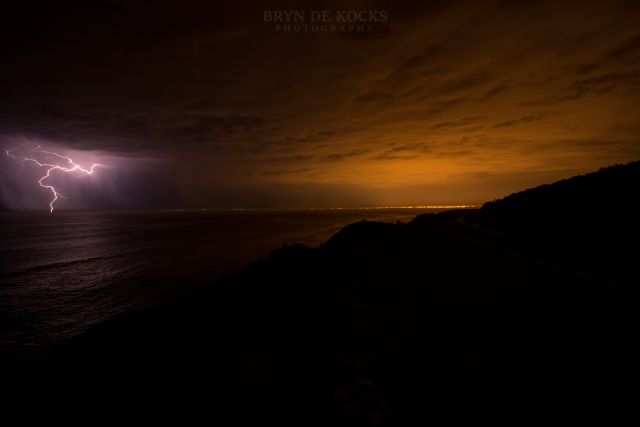 lightning false bay