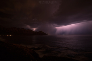 lightning over kogelbaai