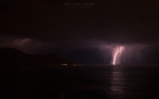 lightning strike false bay